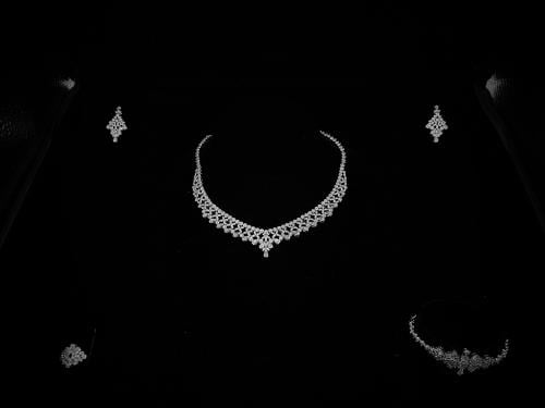 طقم زيركون مطلي O&A