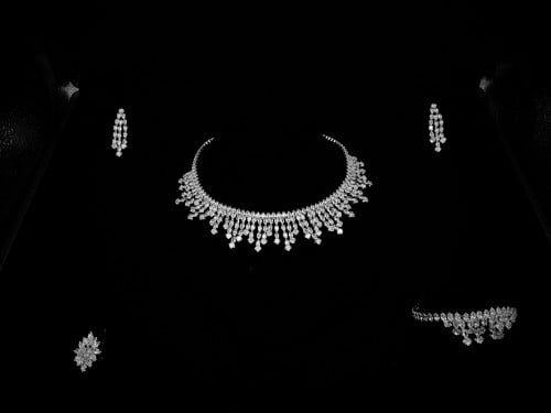 طقم زيركون مطلي O&A