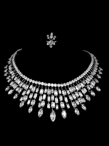 طقم زيركون مطلي O&A