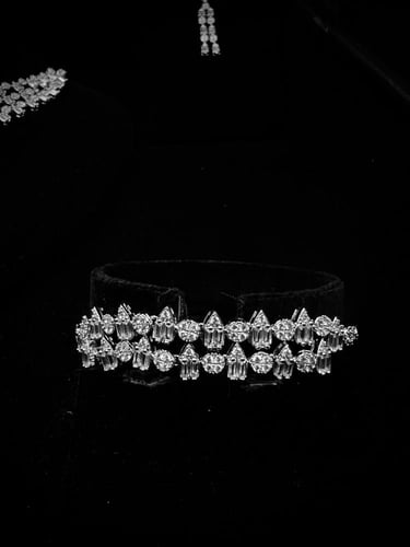 طقم زيركون مطلي O&A