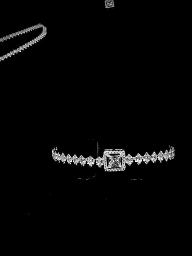 طقم زيركون مطلي O&A