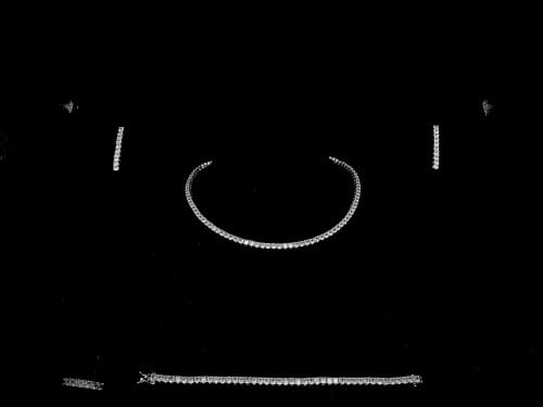 طقم تنس زيركون مطلي O&A