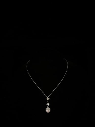 (Silver Necklace) O&A سلسال مطلي فضي