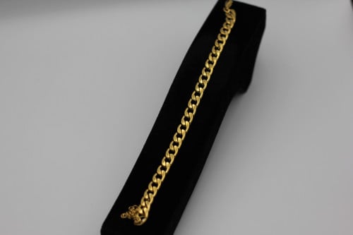 (Gold Bracelet) O&A إسوارة حلقات كبير مطلي ذهبي