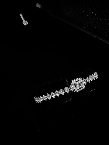 طقم زيركون مطلي O&A