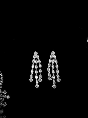 طقم زيركون مطلي O&A