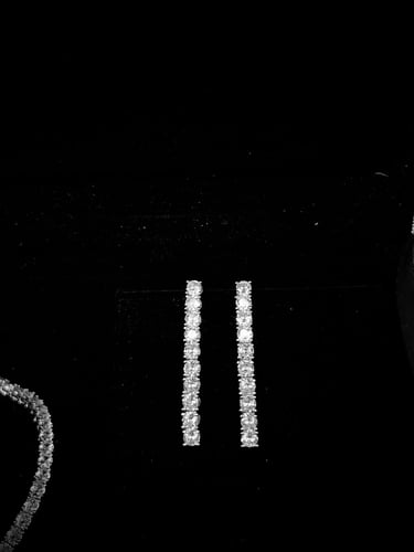 طقم تنس زيركون مطلي O&A