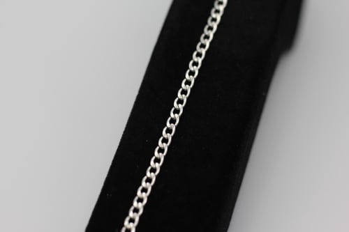 (Silver Bracelet) O&A إسوارة حلقات صغير مطلي فضي