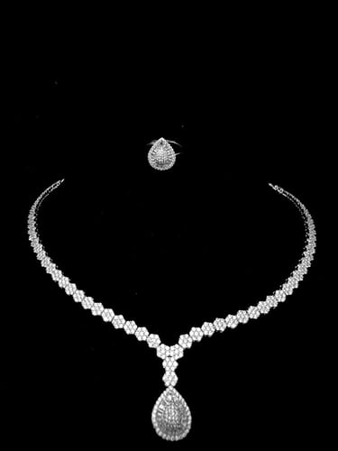 طقم زيركون مطلي O&A