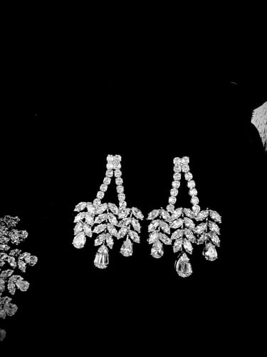 طقم زيركون مطلي O&A