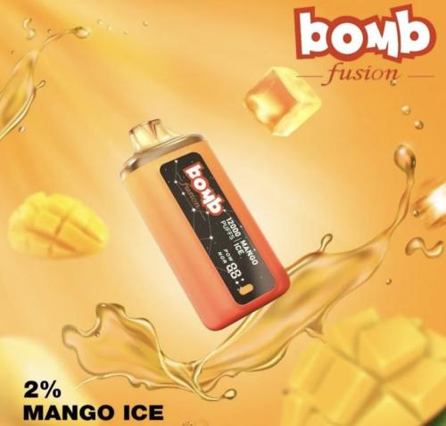 بومب 12000 سحبة مانجو ايس - BOMB FUSION 12000 PUFF...
