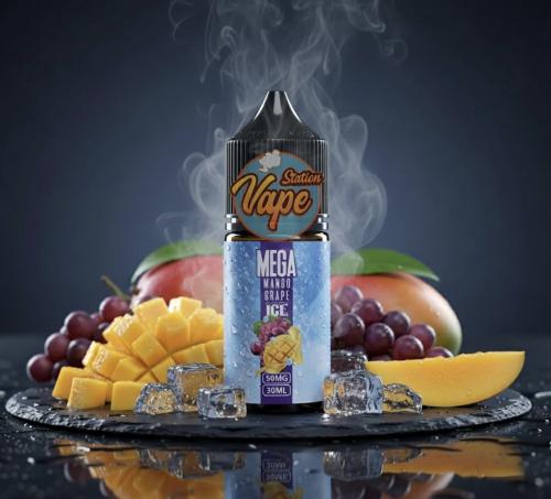 ميقا مانجو عنب آيس 30 مل mega mango grape ice