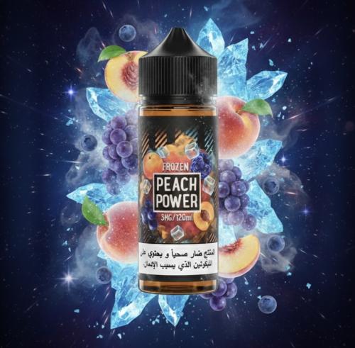 خوخ عنب توت بارد 120 ملي - Peach Power ice 120ml