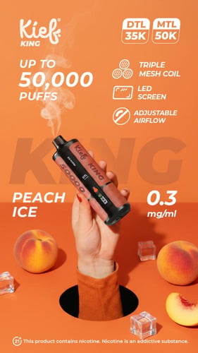 شيشة كيف كينق 50 الف موش - Kief King 50k Puffs