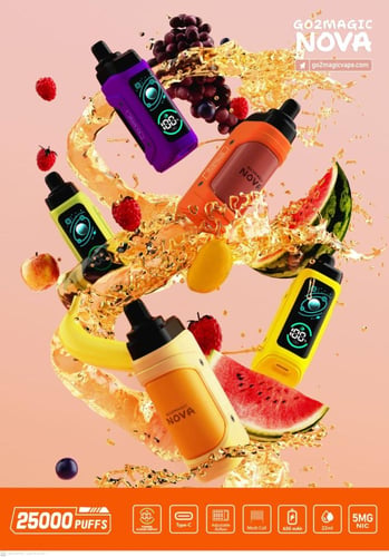 سحبة نوفا قو تو ماجيك NOVA GO2MAGIC PUFFS 25000