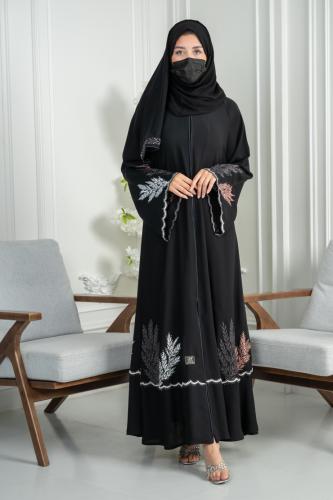 عباية دبل كلوش مطرزة