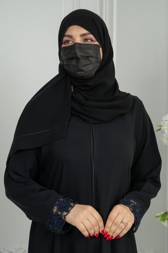 عباية نواعم بكلفة شك كحلي