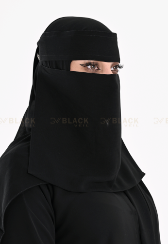 نقاب وسط بدون مقوى ربط عريض