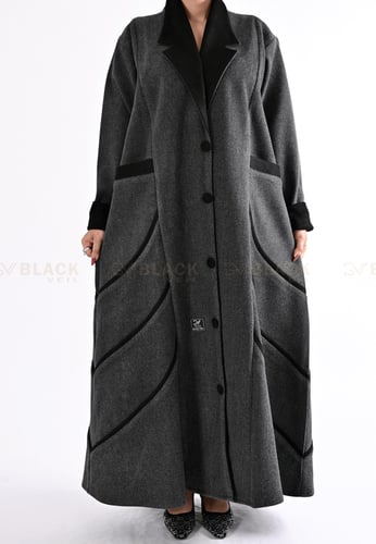 عباية كتف شتوي جيوب