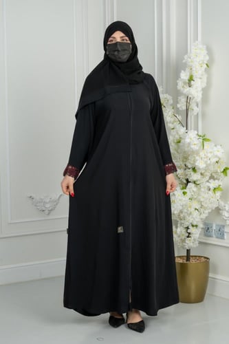 عباية نواعم بكلفة شك عنابي