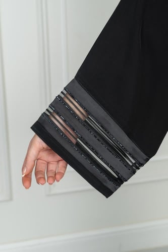 عباية كم شيفون فصوص