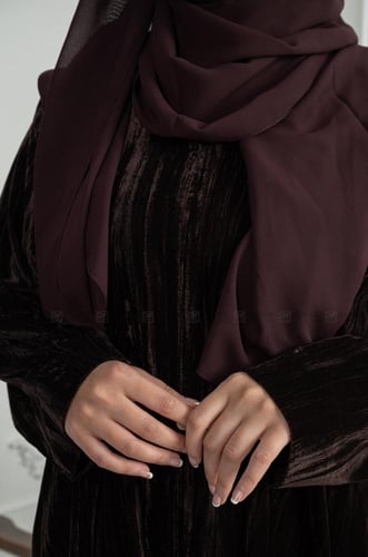 عباية شتوية مخمل