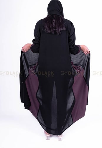 عباية كتف جيوب مطرز