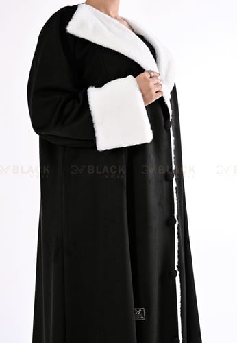 عباية شتوية مع قماش قطن