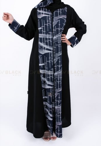 عباية كتف كريب صالونة