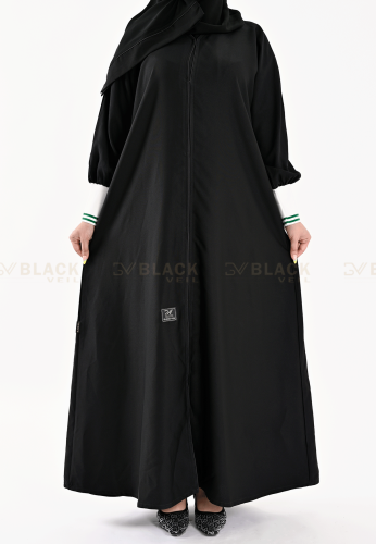 عباية كتف بأكمام مضغوطة