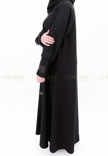 عباية كتف كم دانتيل