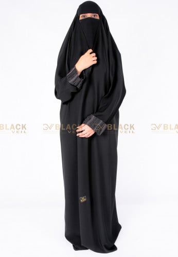 عباية رأس بقماش حرير التميز الناعم