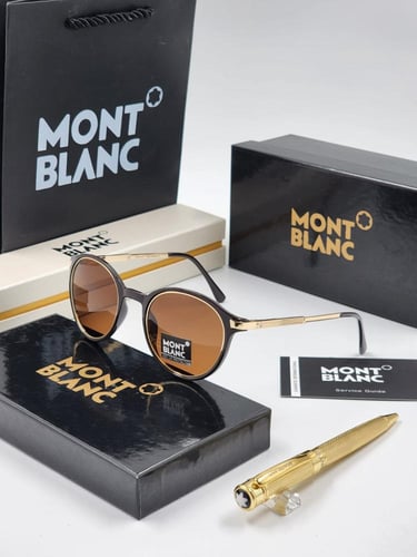 نظارة ماركة مونت بلانك مع قلم مونت