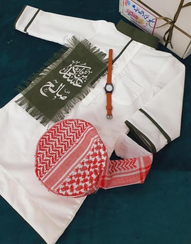 طقم العيد 3 قطع. ▪️ثوب ولادي .