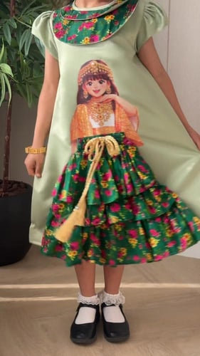 كولكشن رمضان 2026 ◻️ فستان شالكي رمضان