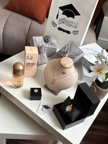 طقم إكسسوارات متكامل (سلسال + أسوارة + حلق + خاتم...