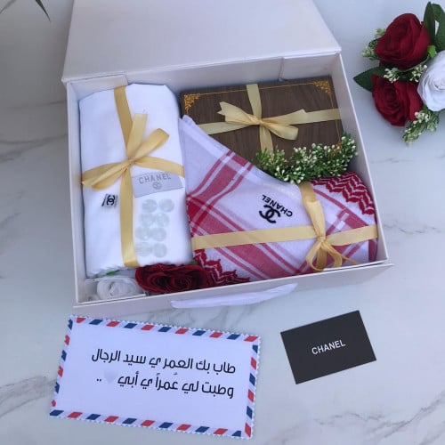 طقم هدايا رجالية اهدي لمن تحب طقم من شانيل