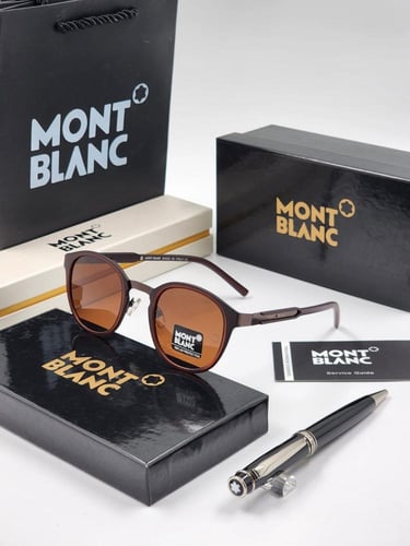 نظارة ماركة مونت بلانك مع قلم مونت