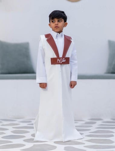 كشخة العيد. ◻️دقله ولادي مزينه بالجلد.