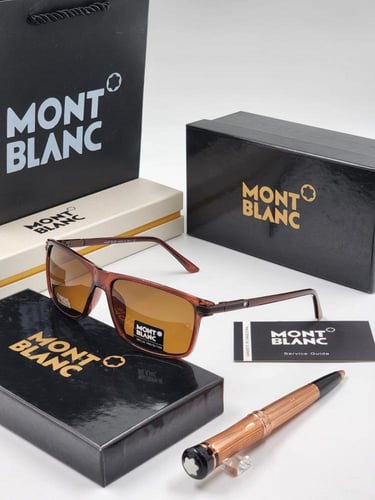 نظارة ماركة مونت بلانك مع قلم مونت