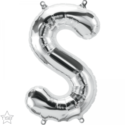 FOIL SMALL LETTER SILVER (عدد 5 قطع) S