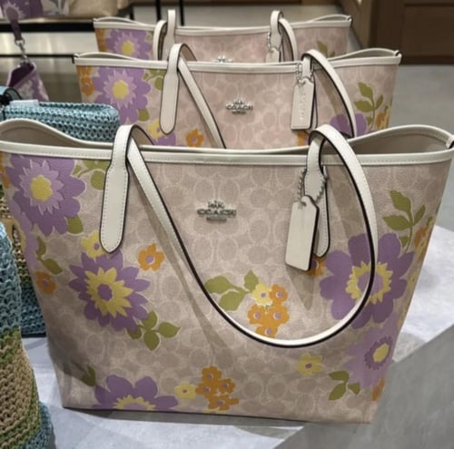 Coach City Tote Floral