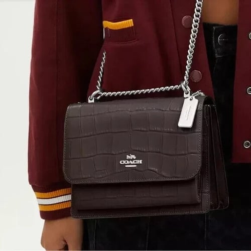 coach Klare Croc Leather
