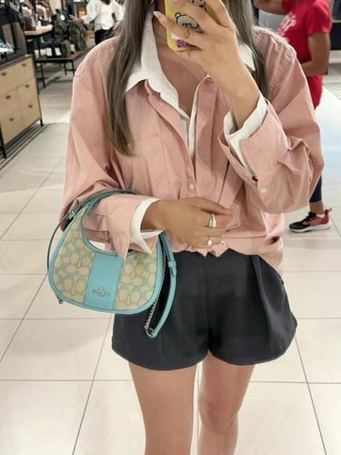 Coach Carmen Mini Crossbody In Signature Jacquard