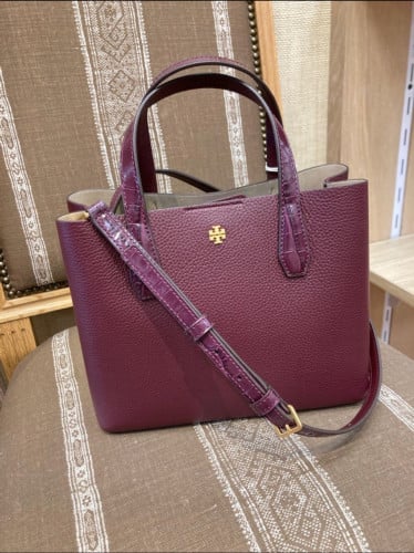 Tory Burch Burgundy Satchel