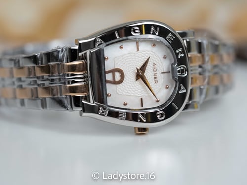 Aigner Silver and RoseGold Women Watch