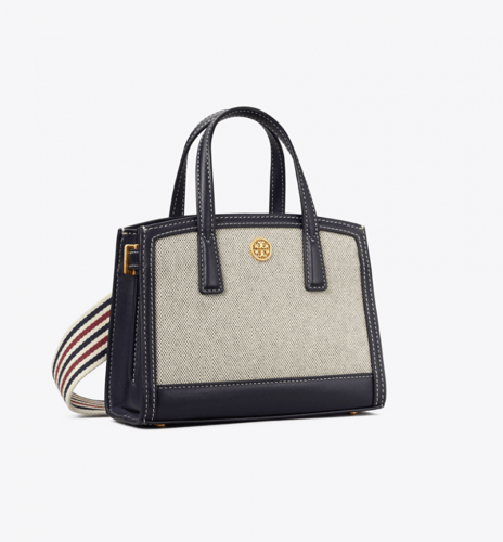 Tory Burch WALKER CANVAS MICRO SATCHEL