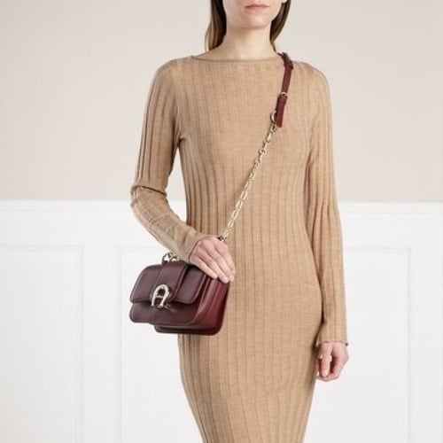 Aigner Verona Burgundy Sm Bag