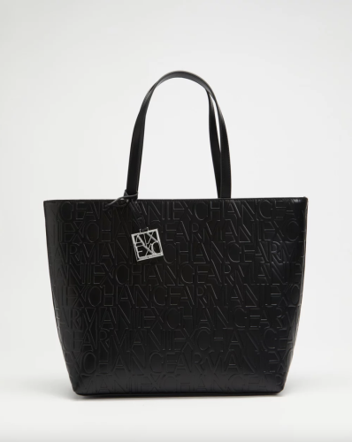 Armani Exchange logo Tote bag