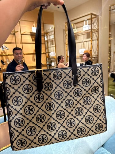 Tory burch T monogram tote bag